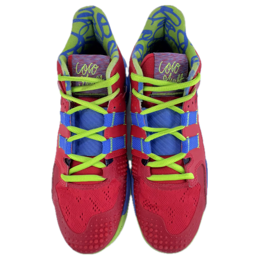New Balance Coco CG1 DigiCoco Men 8.5 Energy Red Bright Lapis Green Lace Up Logo - Picture 4 of 13